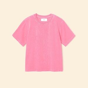 XIRENA Vintage Pink Bloom Georgy Tee Size XS Boxy Oversized Casual Spring Summer